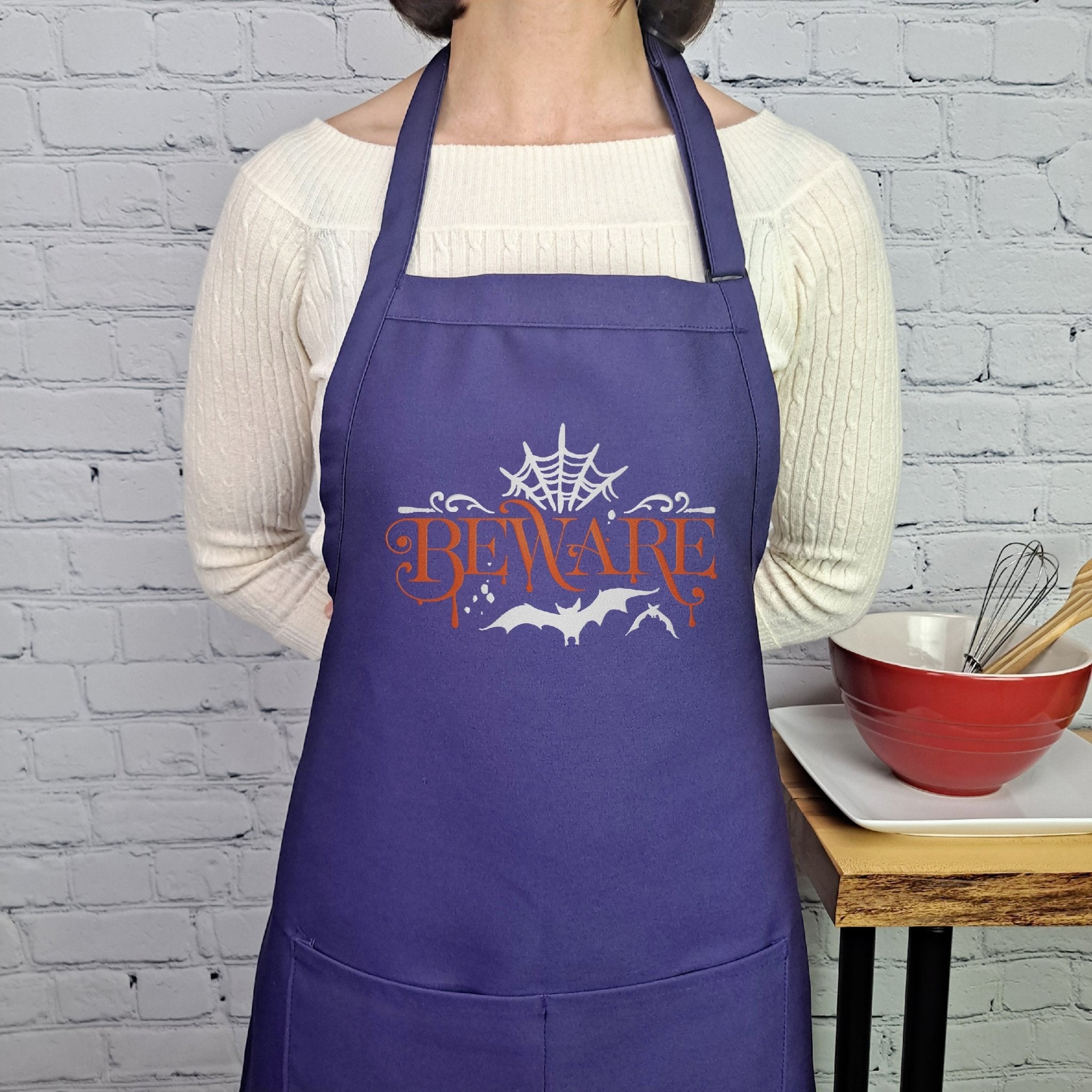 {{product_title}} – {{color}} embroidered kitchen apron