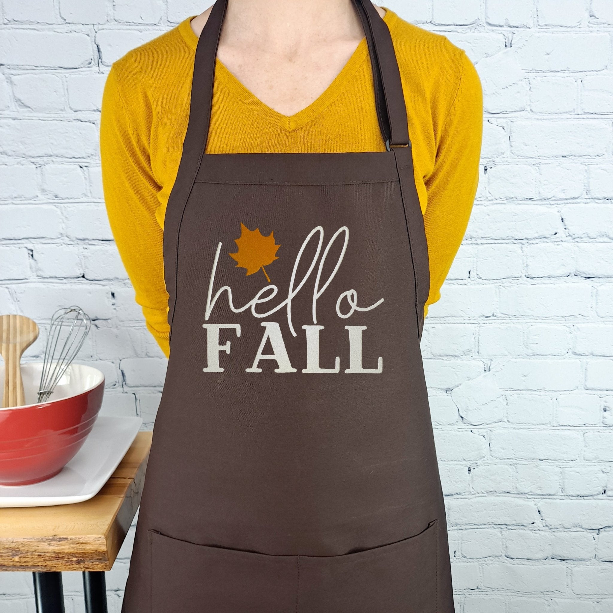{{product_title}} – {{color}} embroidered kitchen apron