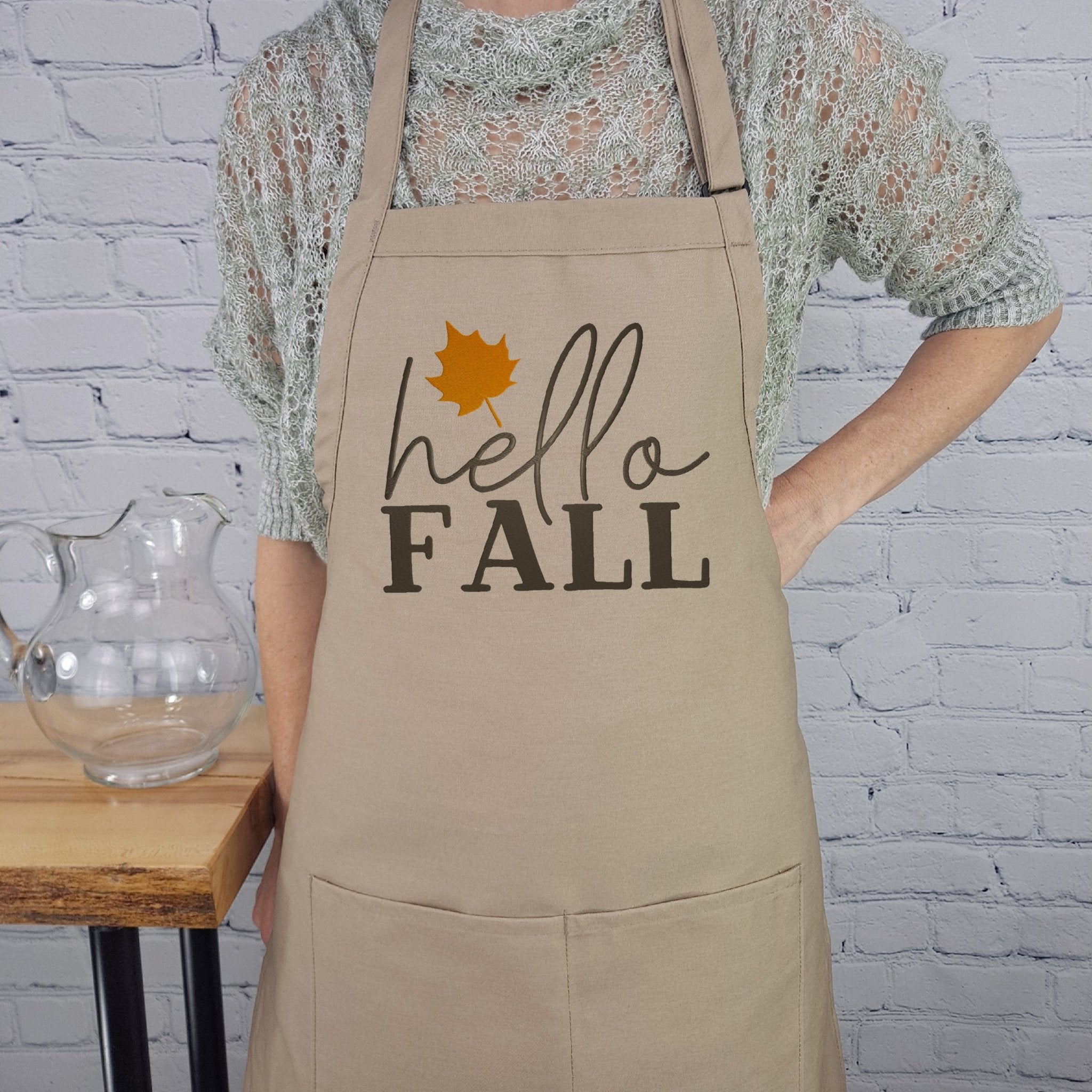 {{product_title}} – {{color}} embroidered kitchen apron