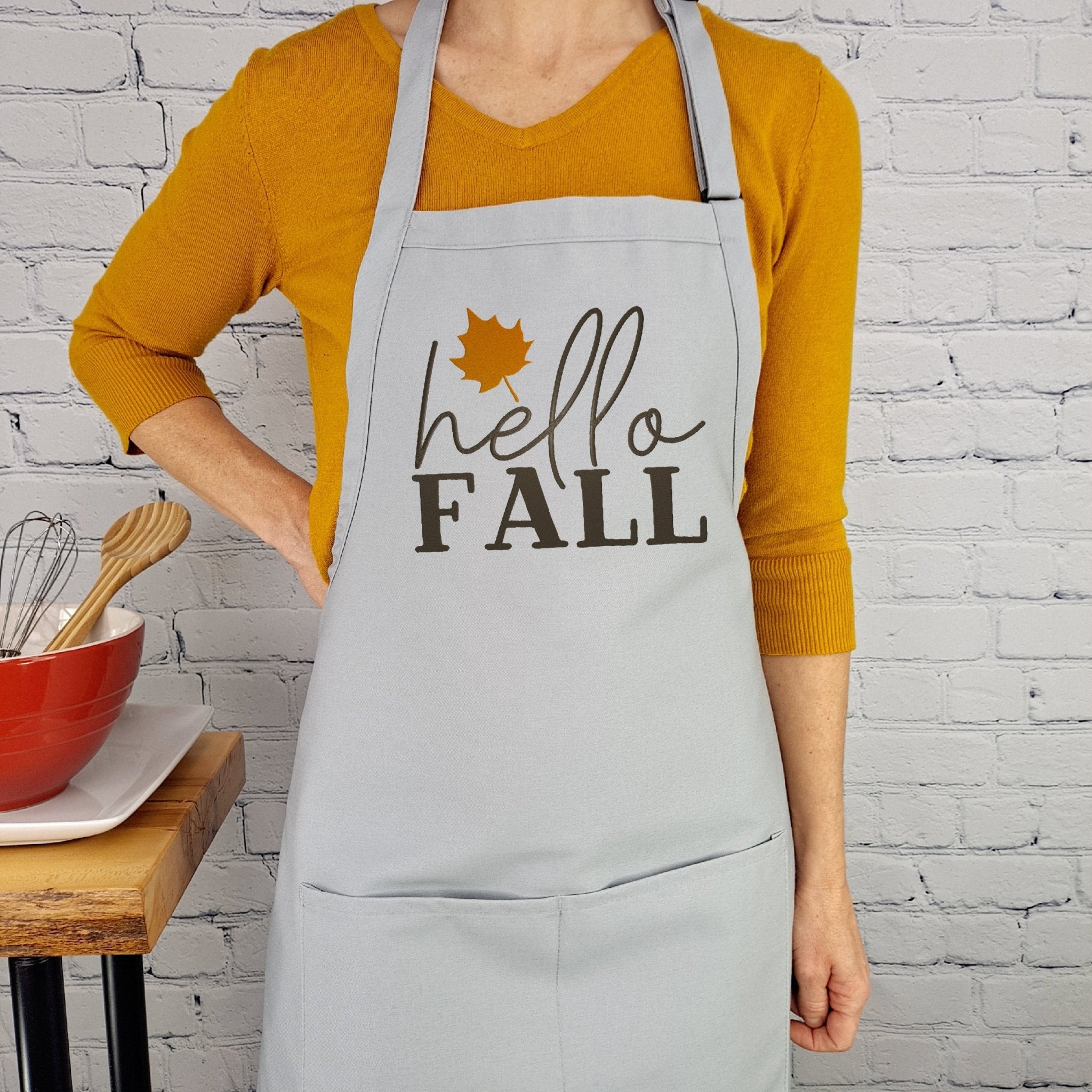 {{product_title}} – {{color}} embroidered kitchen apron