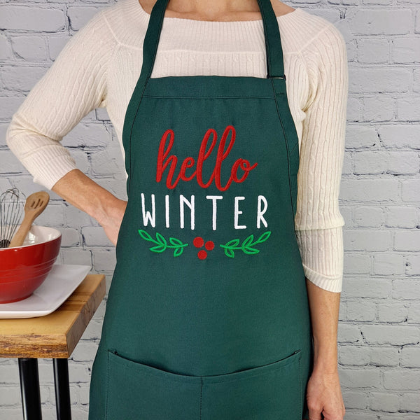 {{product_title}} – {{color}} embroidered kitchen apron