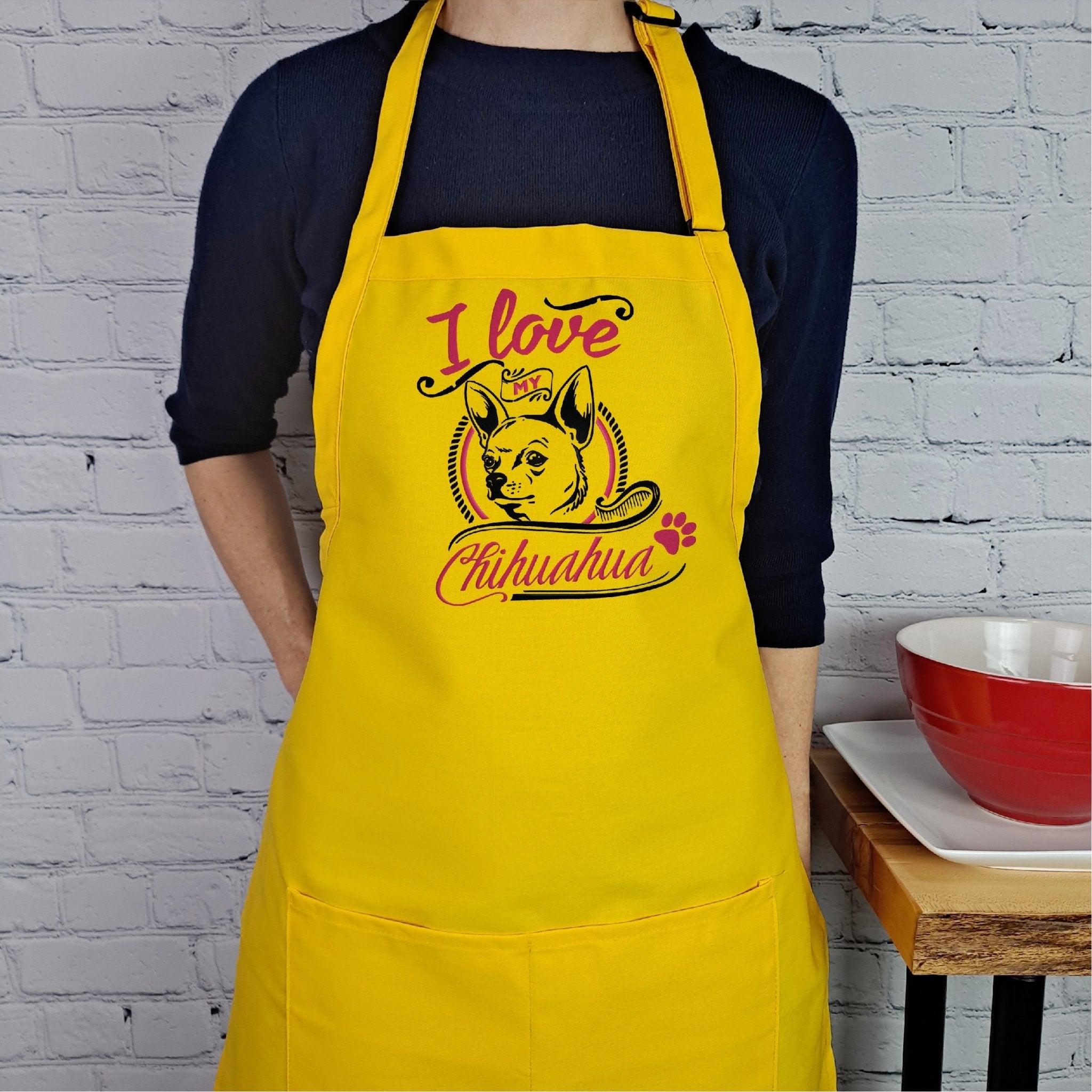 {{product_title}} – {{color}} embroidered kitchen apron