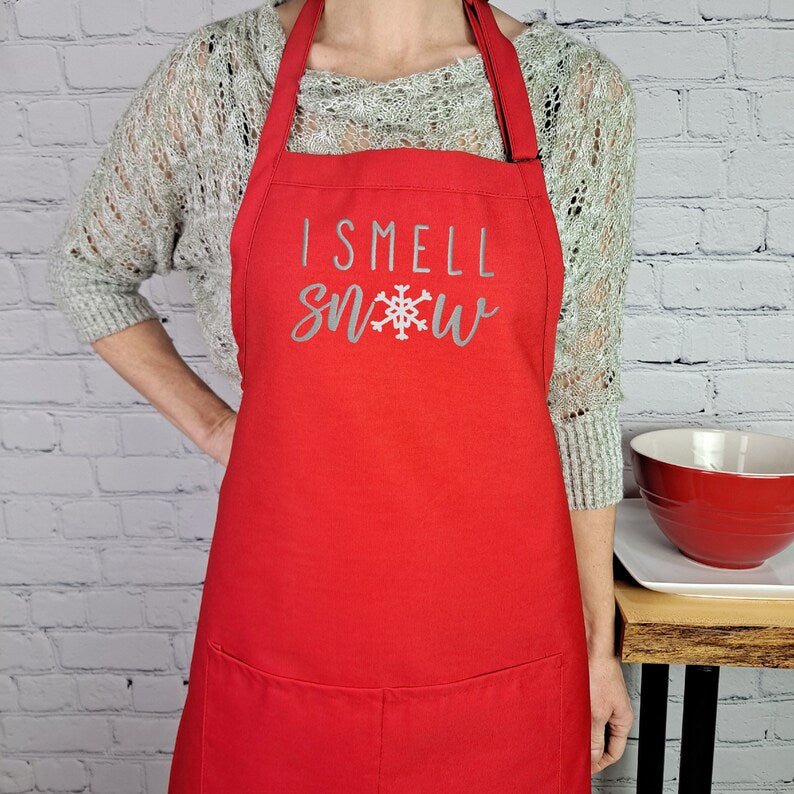 {{product_title}} – {{color}} embroidered kitchen apron