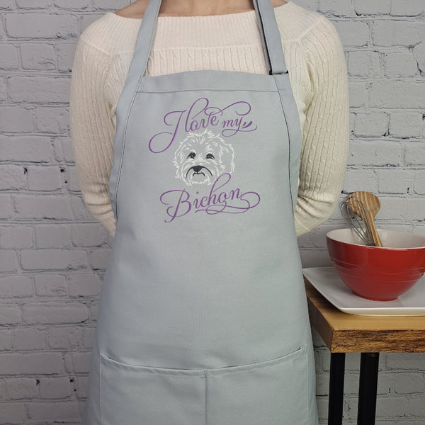 {{product_title}} – {{color}} embroidered kitchen apron