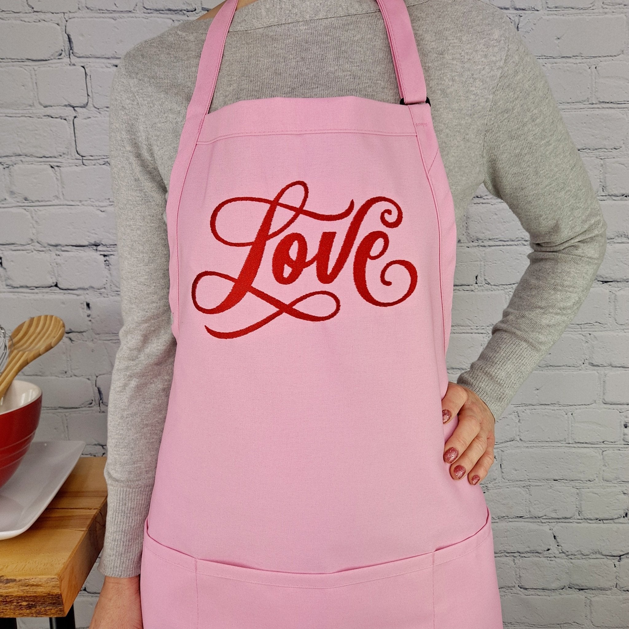 {{product_title}} – {{color}} embroidered kitchen apron