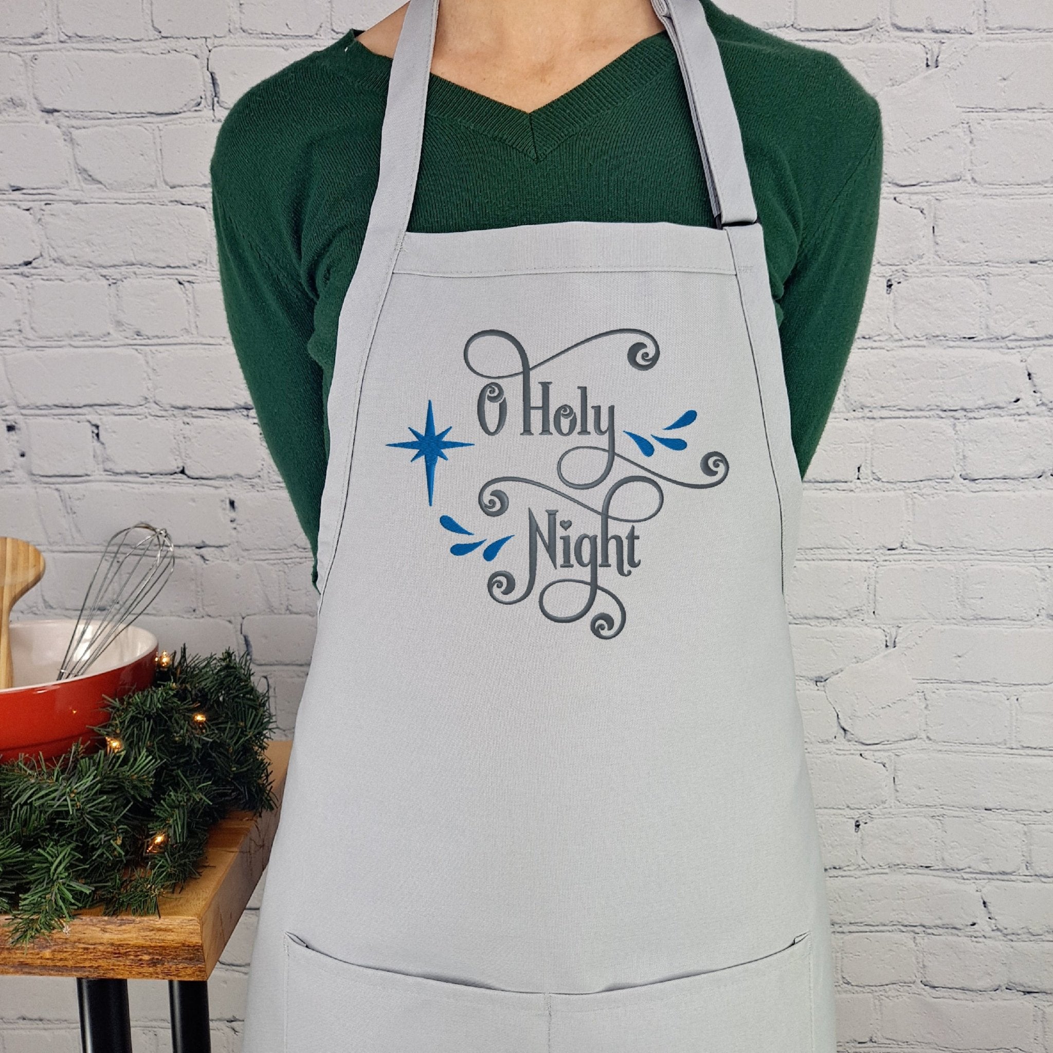 {{product_title}} – {{color}} embroidered kitchen apron
