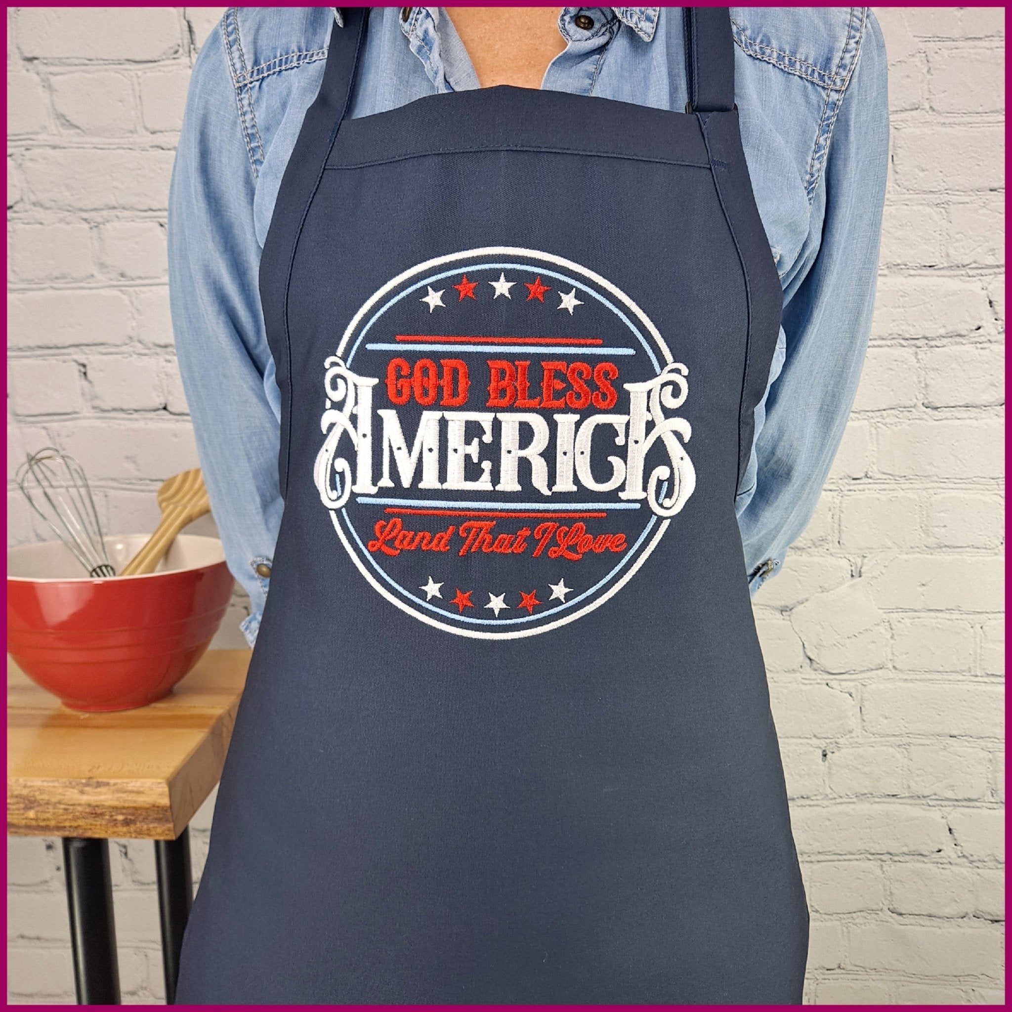 {{product_title}} – {{color}} embroidered kitchen apron