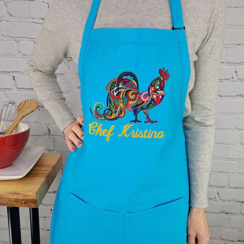 {{product_title}} – {{color}} embroidered kitchen apron