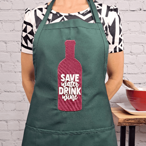 {{product_title}} – {{color}} embroidered kitchen apron