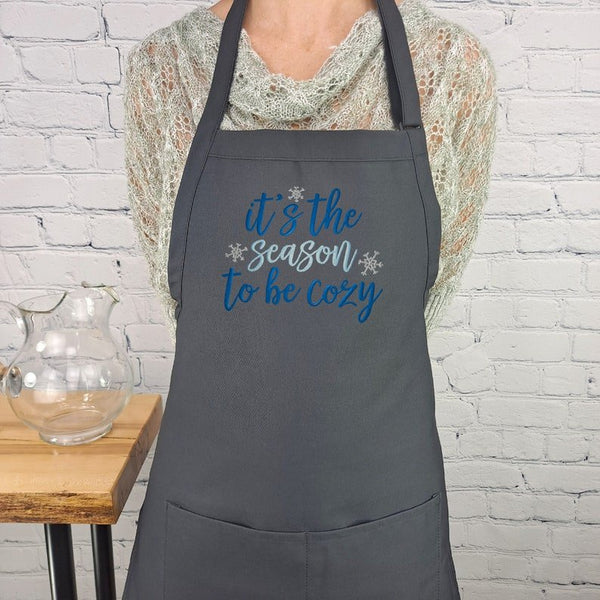 {{product_title}} – {{color}} embroidered kitchen apron