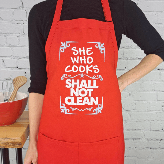 {{product_title}} – {{color}} embroidered kitchen apron