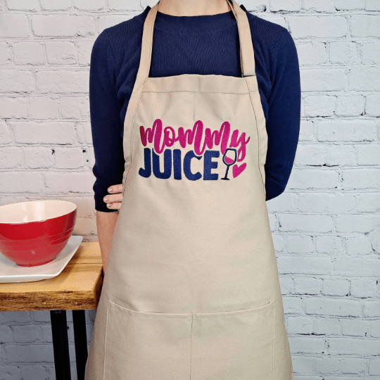 {{product_title}} – {{color}} embroidered kitchen apron