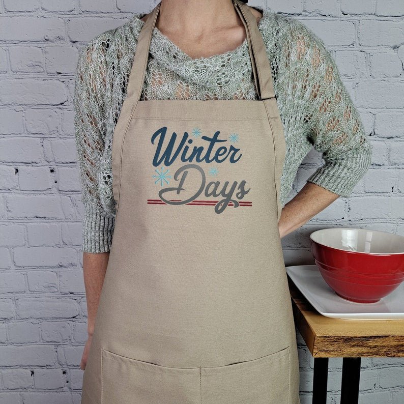 {{product_title}} – {{color}} embroidered kitchen apron